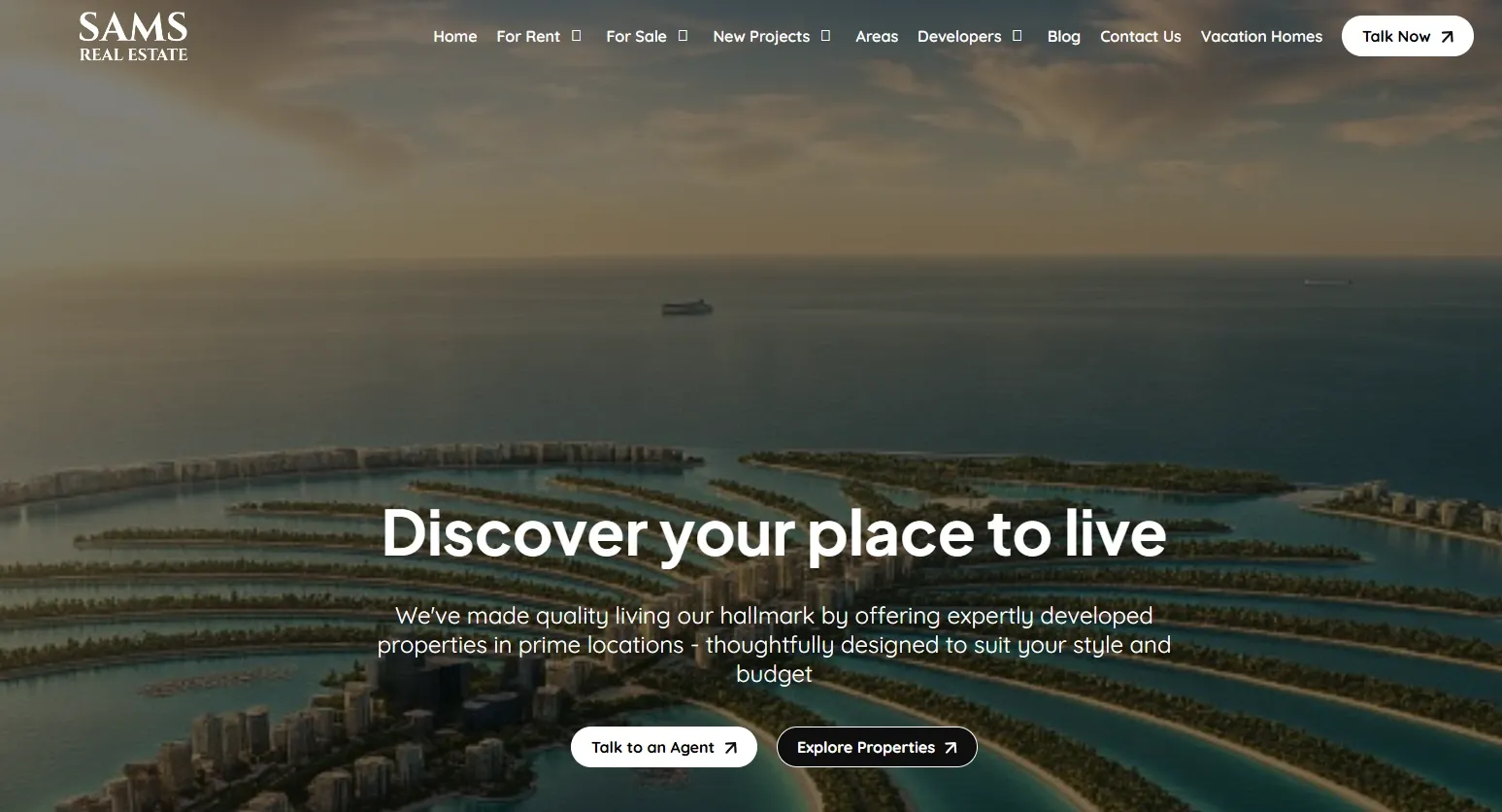 Sams Webpage Screenshot